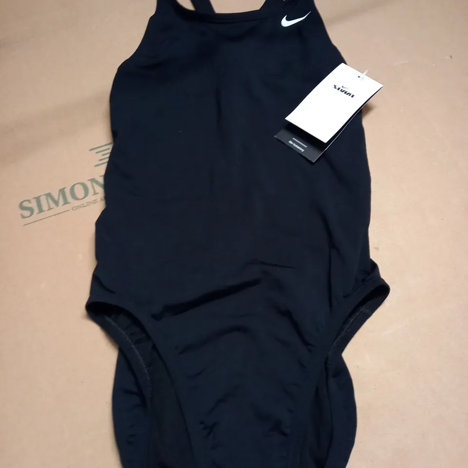 NIKE SWIM BLACK SWIMMING COSTUME - SIZE 10