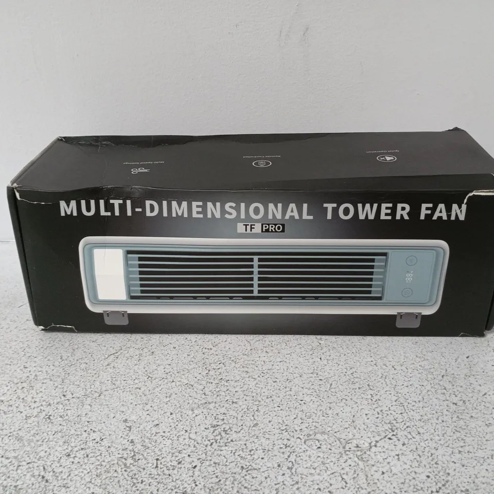 BOXED MULTI-DIMENSIONAL TOWER FAN TF PRO