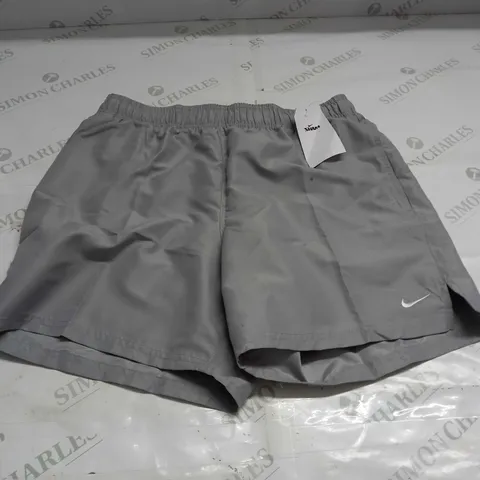 NIKE LOGO GREY SWIMMING SHORTS SIZE M