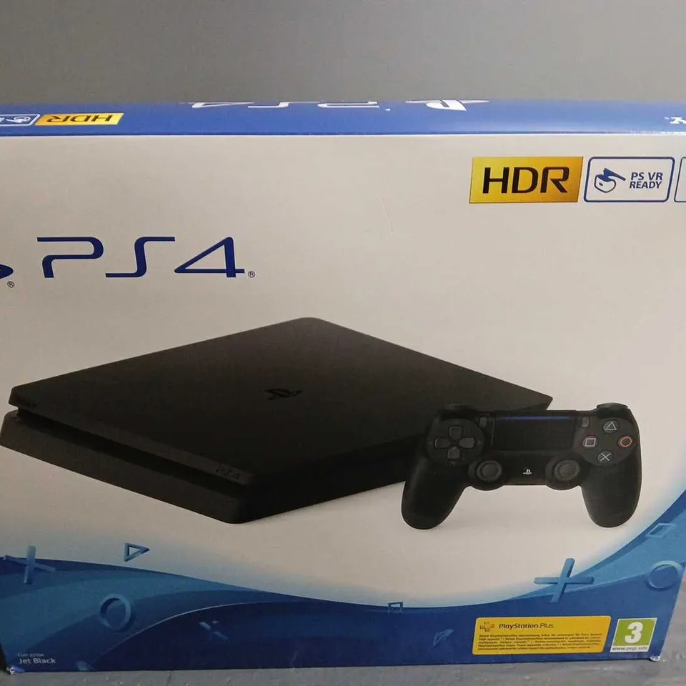 BOXED SONY PLAYSTATION 4 GAMING CONSOLE IN BLACK 500GB 