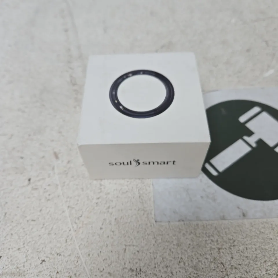 SOUL SMART RING – SILVER, STAINLESS STEEL & RESIN, SIZE M-N (BOXED)