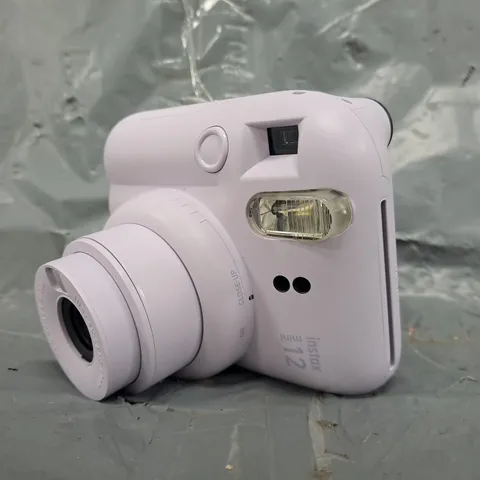 BOXED FUJIFILM INSTAX MINI 12 INSTANT CAMERA IN CLAY WHITE + 3 FILM REFILL PACKS