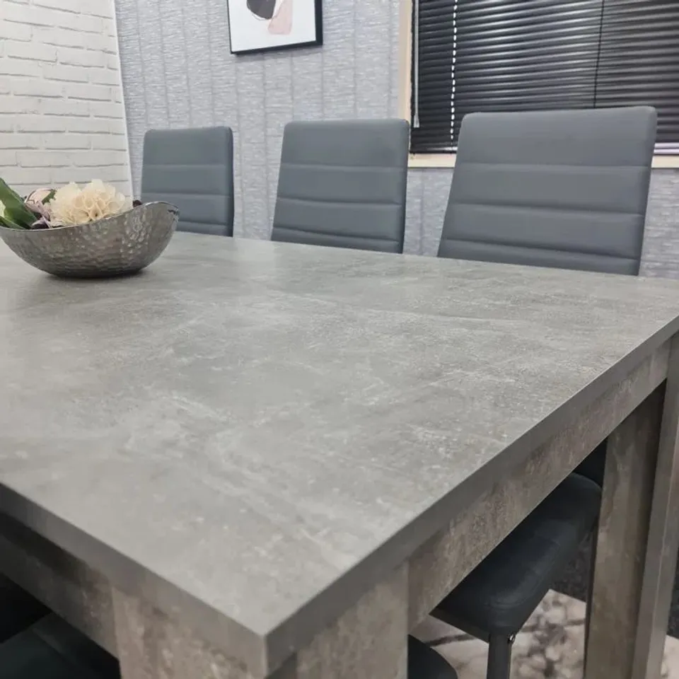 BOXED BRITTANI 6 PERSON DINING TABLE 