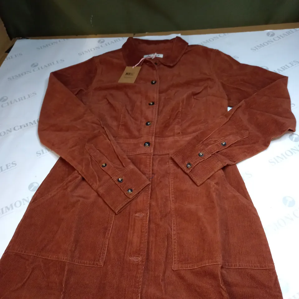 BODEN FLORA CORD SHIRT DRESS SIZE 12R