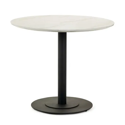 BOXED ESMAN 80CM PEDESTAL DINING TABLE (1 BOX)
