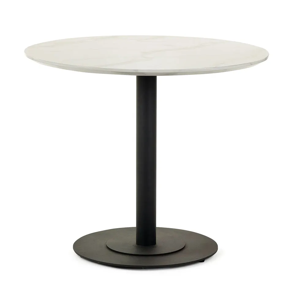 BOXED ESMAN 80CM PEDESTAL DINING TABLE (1 BOX)