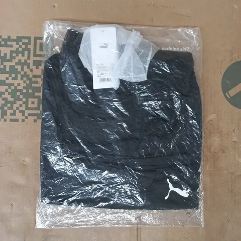 BAGGED PUMA KID'S TEAM GOAL SHORTS IN BLACK SIZE 11-12 YEARS