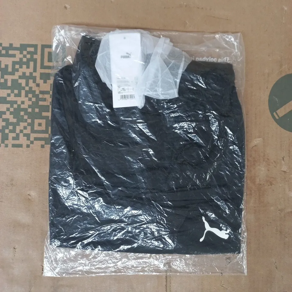 BAGGED PUMA KID'S TEAM GOAL SHORTS IN BLACK SIZE 11-12 YEARS