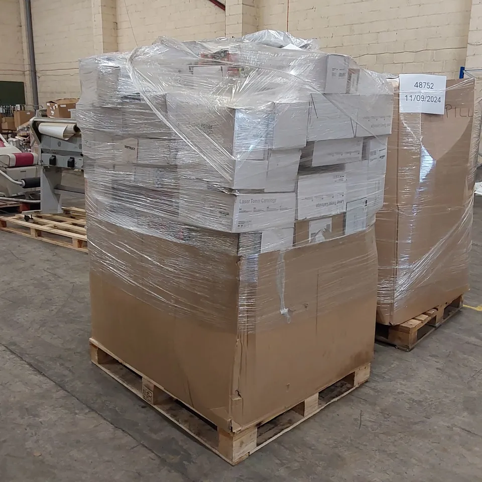 PALLET TO CONTAIN A LARGE ASSORTMENT OF PRINTER CARTRIDGES - VARIOUS BRANDS, COLOURS AND CONDITIONS