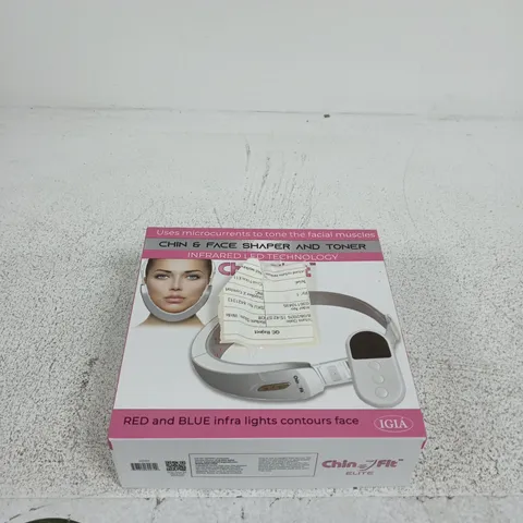CHIN FIT ELITE CHIN & FACE SHAPER AND TONER WITH INFRARED LED TECHNOLOGY β BOXED