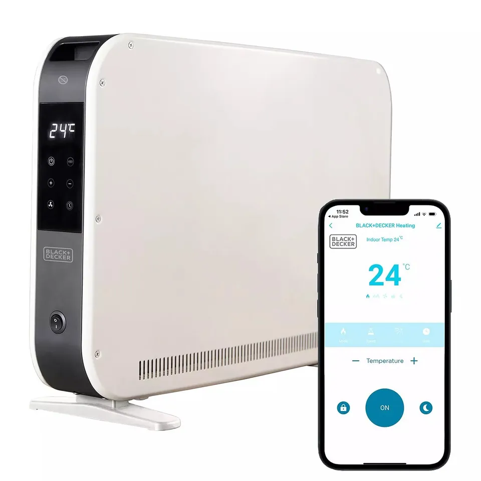 BLACK & DECKER 2.2KW SMART CONVECTION TURBO HEATER - WHITE