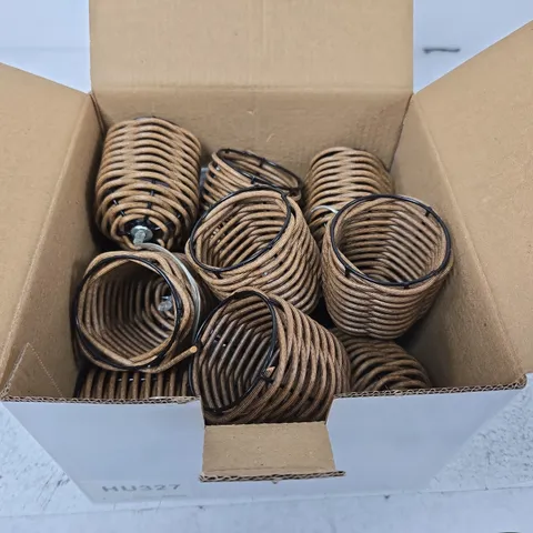 WICKER EFFECT SOLAR STRING LIGHTS