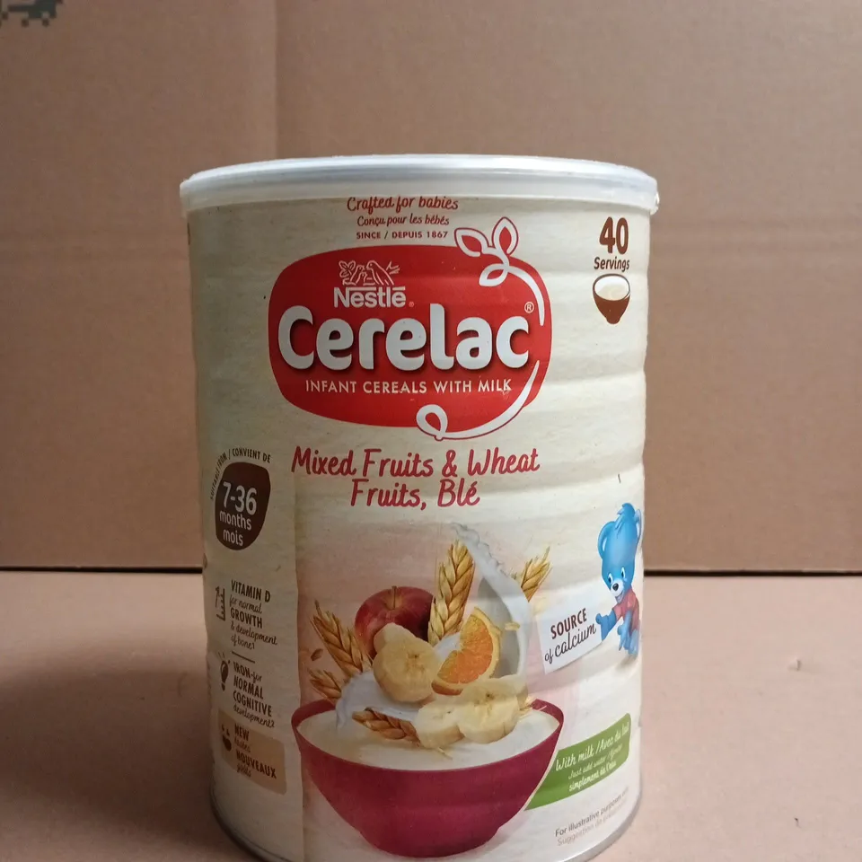 NESTLÉ CERELAC INFANT CEREALS WITH MILK – MIXED FRUITS & WHEAT, 7–36 MONTHS 