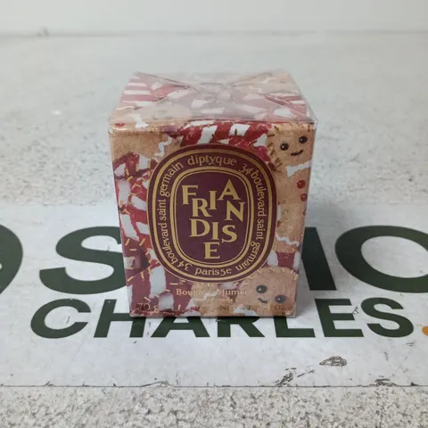 DIPTYQUE PARIS FRIANDISE SCENTED TRAVEL SIZE CANDLE 70G