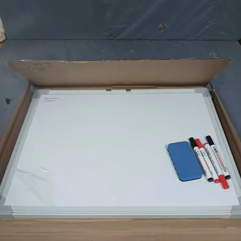 DRY WIPE WHITEBOARD & PENS - 60X45CM