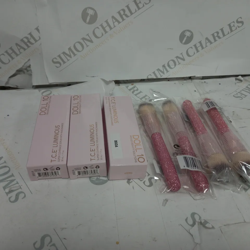 3 X T.C.E LUMINOUS DOLL 10 WITH 4 x BRUSHES