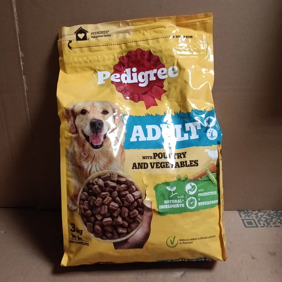 PEDIGREE ADULT WITH POULTRY AND VEGETABLES 3KG DOG FOOD