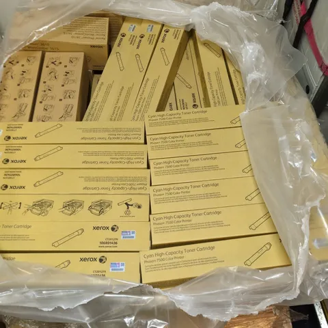 PALLET CONTAINING APPROXIMATELY 60 XEROX PRODUCTS INCLUDING PHASER 3610, CYAN HIGH-CAPACITY TONER CARTRIDGE ETC.