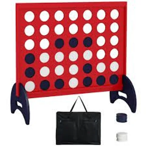 BOXED COSTWAY 42 PIECE RED JUMBO RINGS GIANT 4-TO-SCORE GAME SET WITH CARRYING BAG