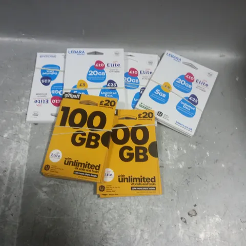 LARGE QUANTITY OF ASSORTED SIM CARDS