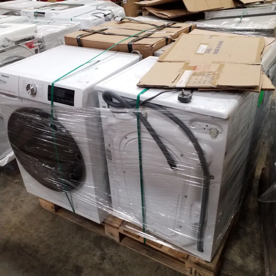 PALLET OF APPROXIMATELY 4 UNPROCESSED RAW RETURN WHITE GOODS TO INCLUDE;