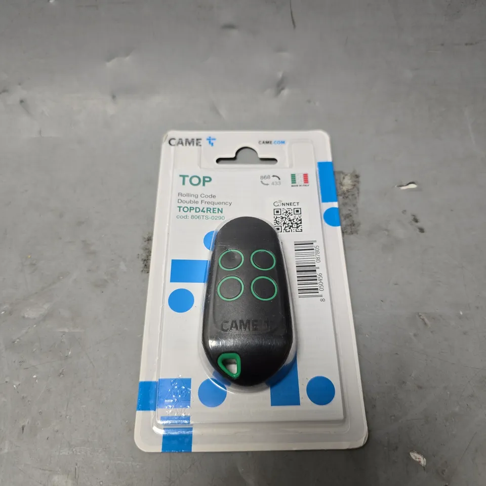 CAME TOP ROLLING CODE DOUBLE FREQUENCY TRANSMITTER 
