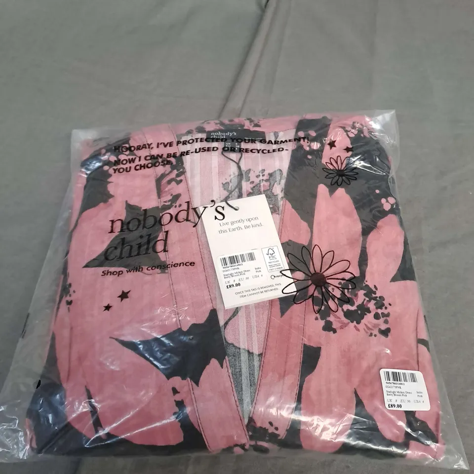BAGGED NOBODYS CHILD STARLIGHT MIDAXI DRESS SIZE 8