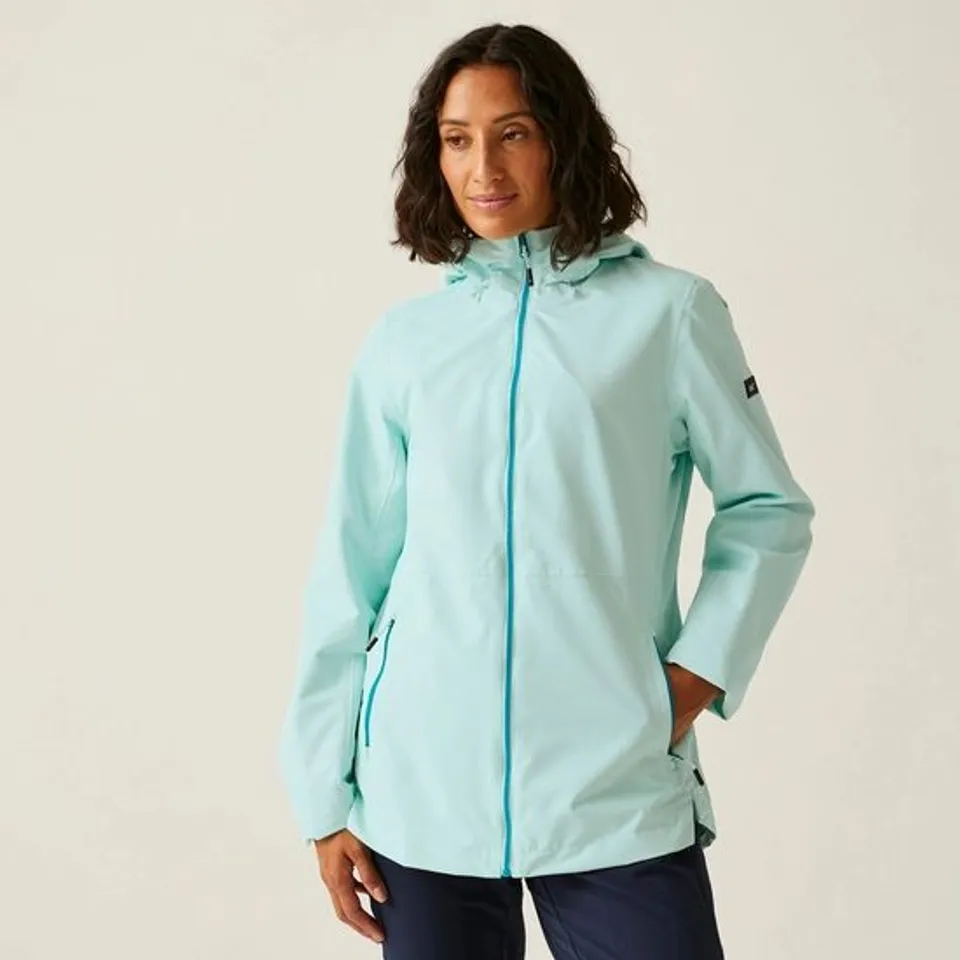 BRAND NEW REGATTA WOMEN'S HAMARA IV WATERPROOF JACKET IN ICY MORN - UK 8