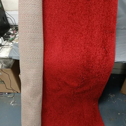 MARKHOR DREAM SHAGGY RED RUG 150 X 230CM - COLLECTION ONLY