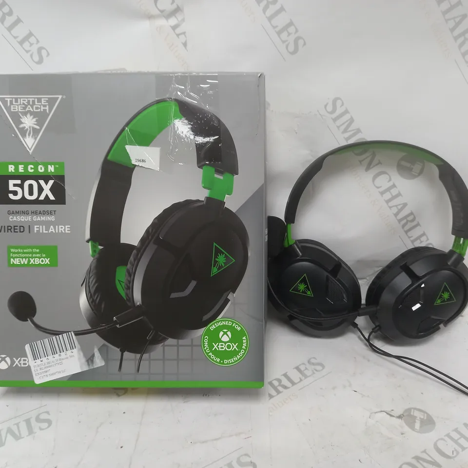 BOX OF APPROX 5 TURTLE BEACH RECON 50X HEADSETS IN BLACK 