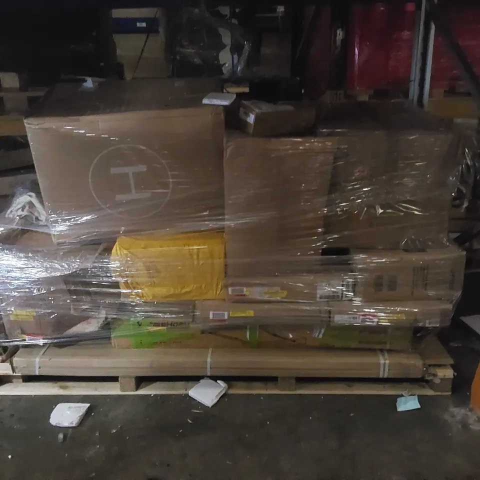 PALLET CONTAINING A LARGE QUANTITY OF ASSORTED FURNITURE PARTS ECT