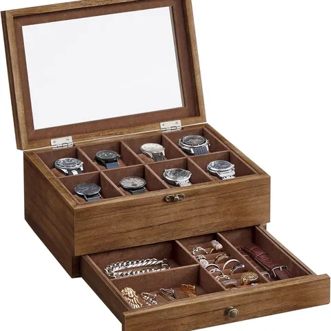 BOXED SONGMICS WATCH BOX WITH 8 SLOTS