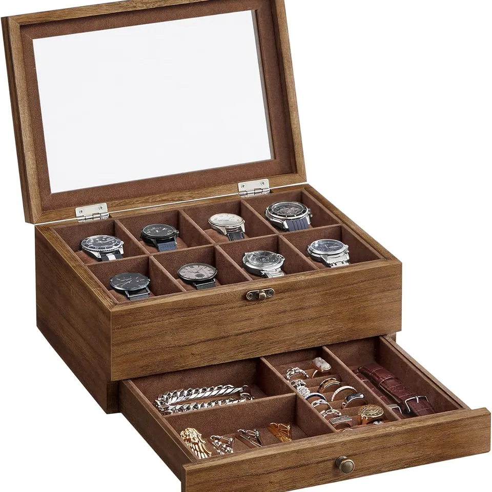 BOXED SONGMICS WATCH BOX WITH 8 SLOTS