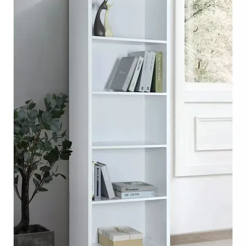 BOXED METRO TALL WIDE BOOKCASE - WHITE (1 BOX)