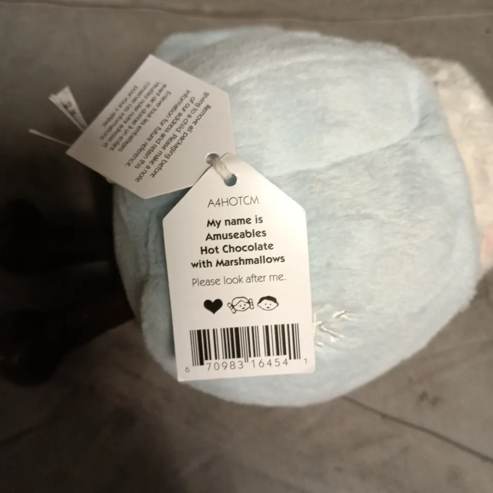 JELLYCAT AMUSEABLES HOT CHOCOLATE WITH MARSHMALLOWS PLUSH