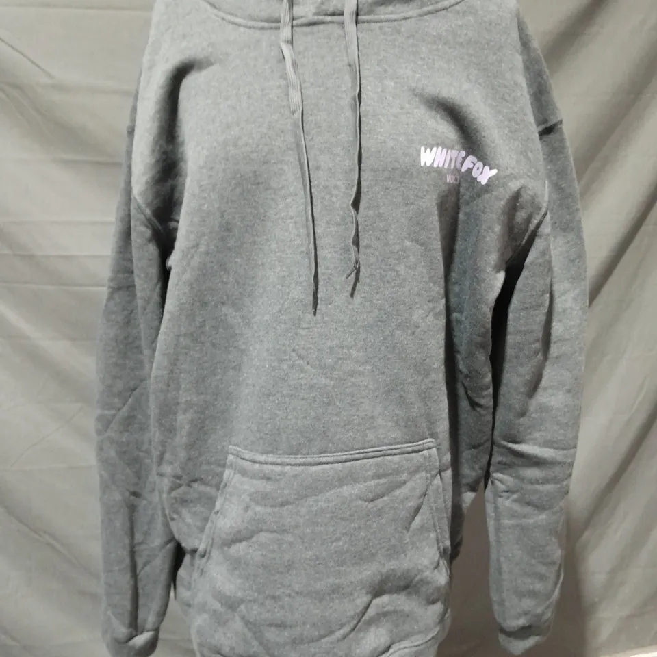 WHITE FOX VOL.3 HOODIE IN GREY/PINK SIZE 3XL