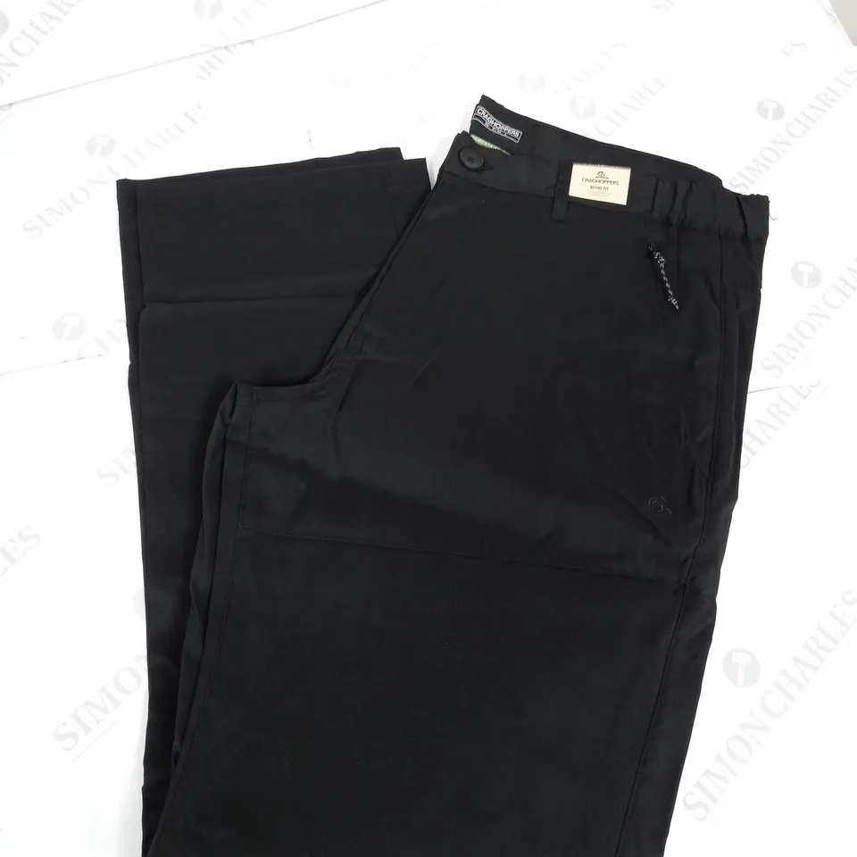 CRAGHOPPERS KIWI PRO TROUSERS - BLACK - 38 LONG