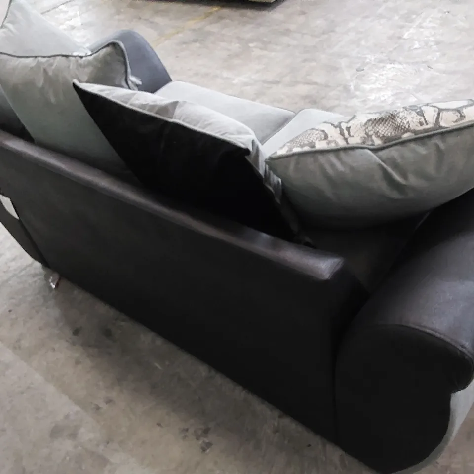 DESIGNER HILTON SOFA BED IN BLACK/CHARCOAL 