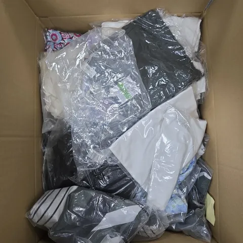 BOX OF APPROXIMATELY 20 ASSORTED ITEMS TO INCLUDE: LA MAREY BLOUSE