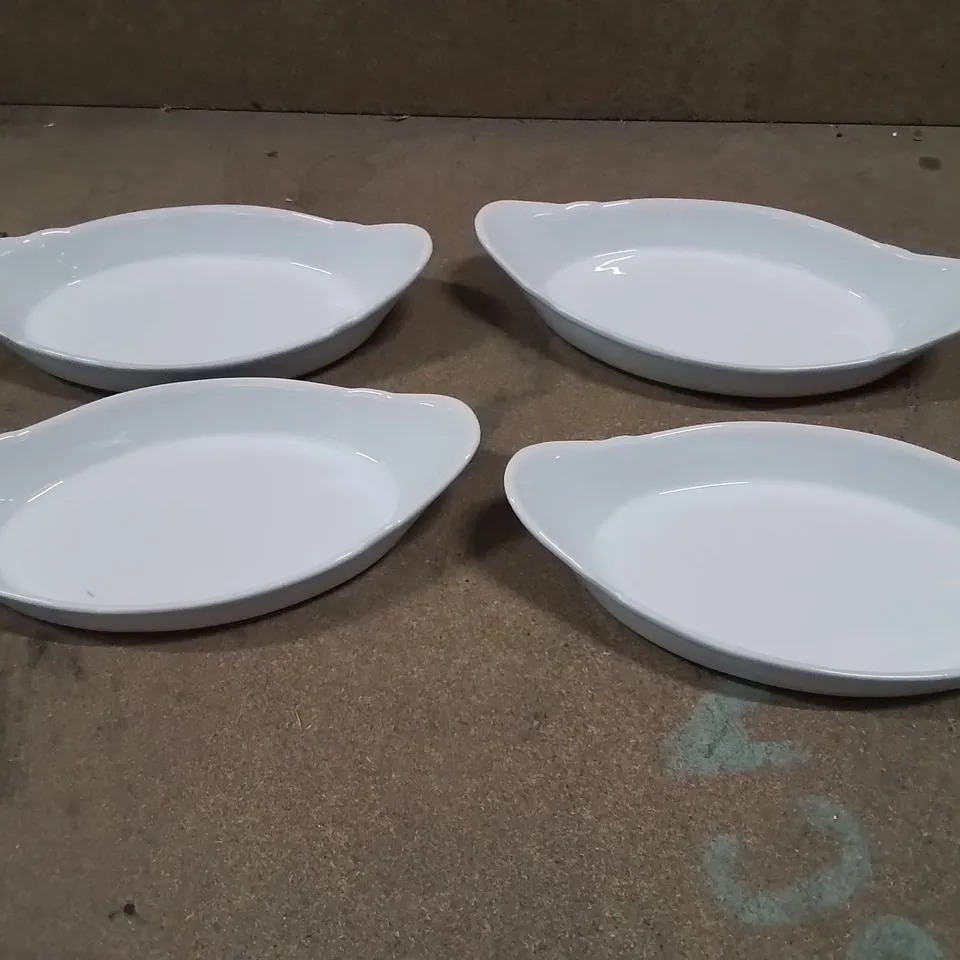 BOX OF 4 PORCELAIN DISHES 