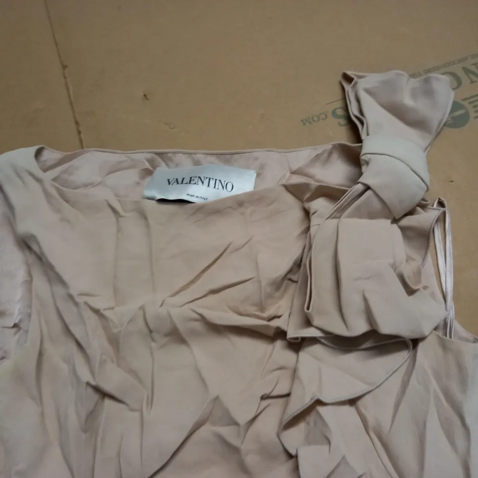 VALENTINE NATURAL BOW DETAIL DRESS - 8