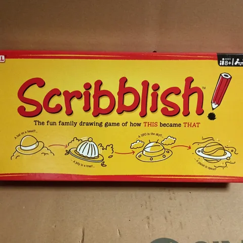 IDEAL SCRIBBLISH – THE FUN FAMILY DRAWING GAME