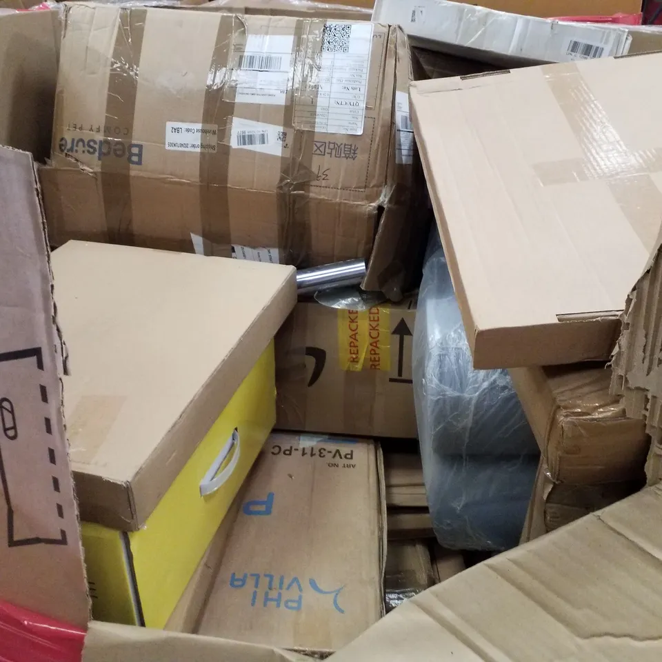 PALLET CONTAINING ASSORTED PRODUCTS INCLUDING TOILET SEAT, HEATED THROW BLANKET, NON-WOVEN FABRIC WARDROBE,  PORTABLE BATHTUB & ARM REST PILLOW