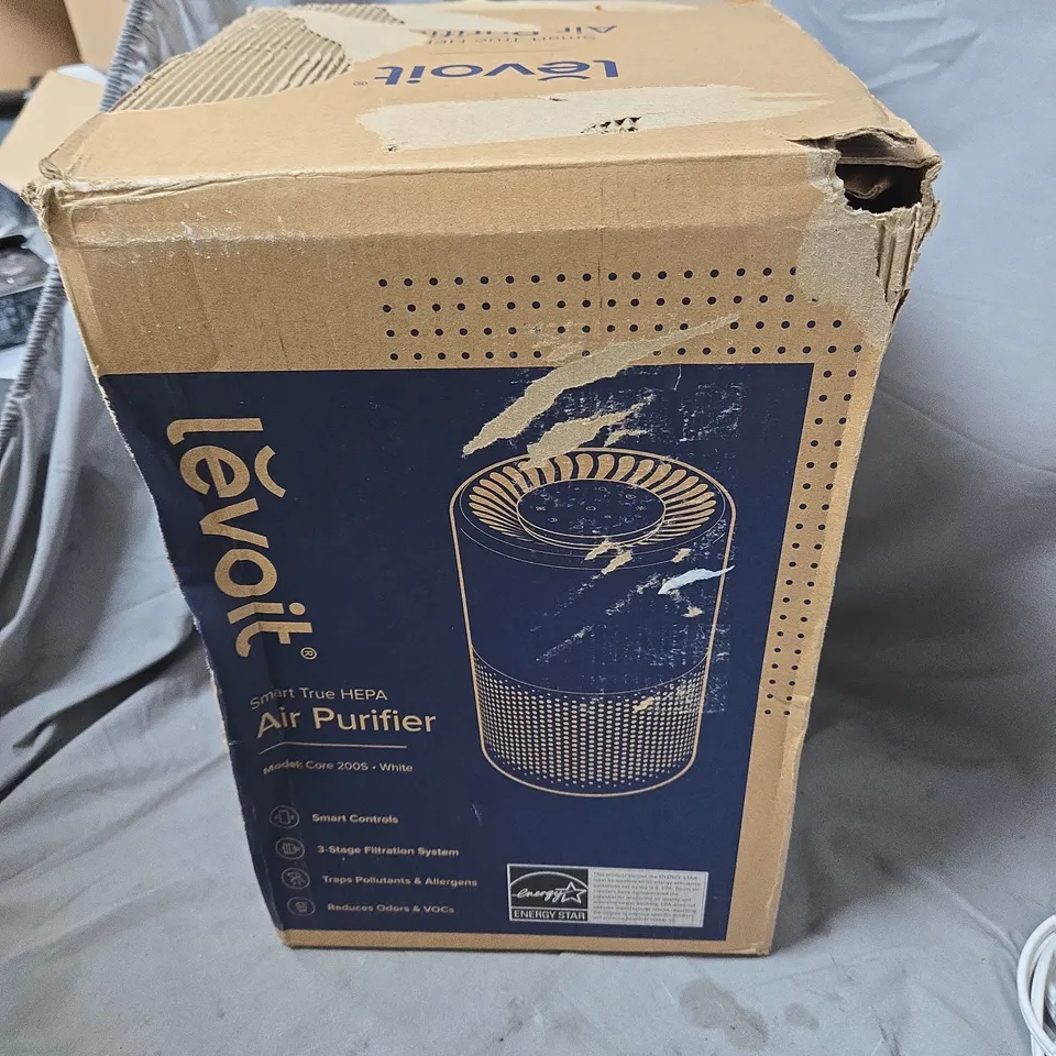 LEVOIT SMART TRUE HEPA AIR PURIFIER CORE 200S – WHITE (BOXED)