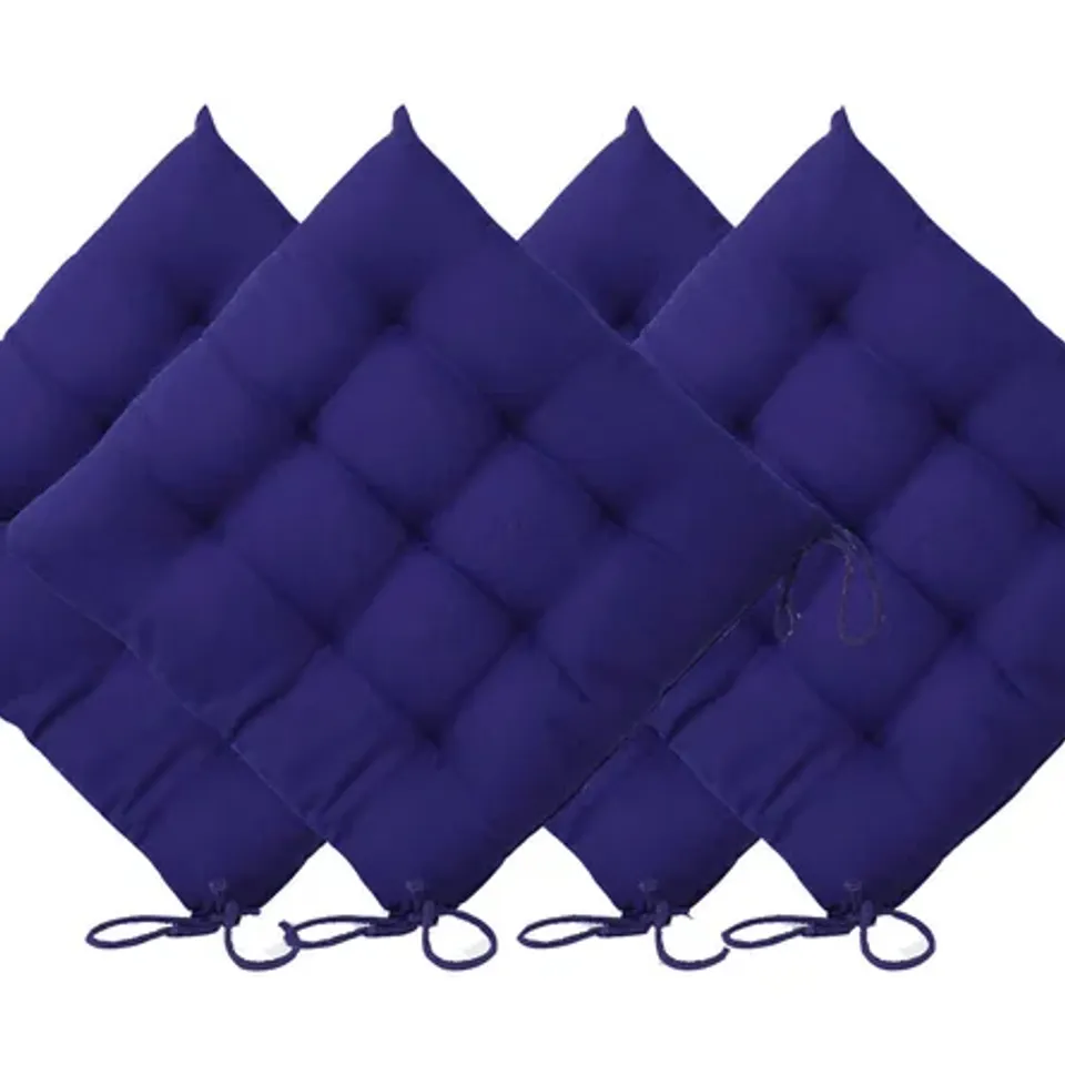 BOXED GARDEN SEAT CUSHION, NAVY