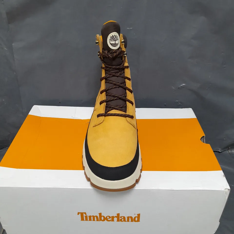 BOXED PAIR OF TIMBERLAND ORIGINALS ULTRA MID LACE WATERPROOF BOOTS - 12.5