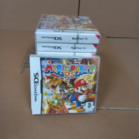 LOT OF 9 SEALED MARIO PARTY DS FOR NINTENDO DS