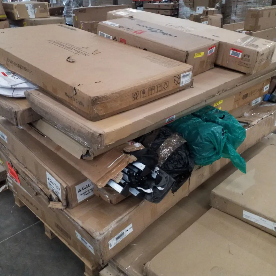 PALLET CONTAINING ASSORTED FLATPACK FURNITURE PARTS 