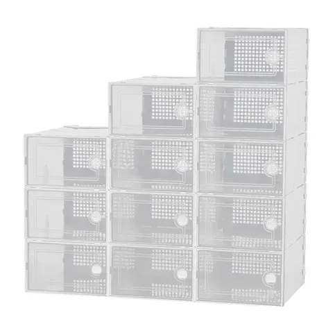 12 PAIR STACKABLE SHOE STORAGE