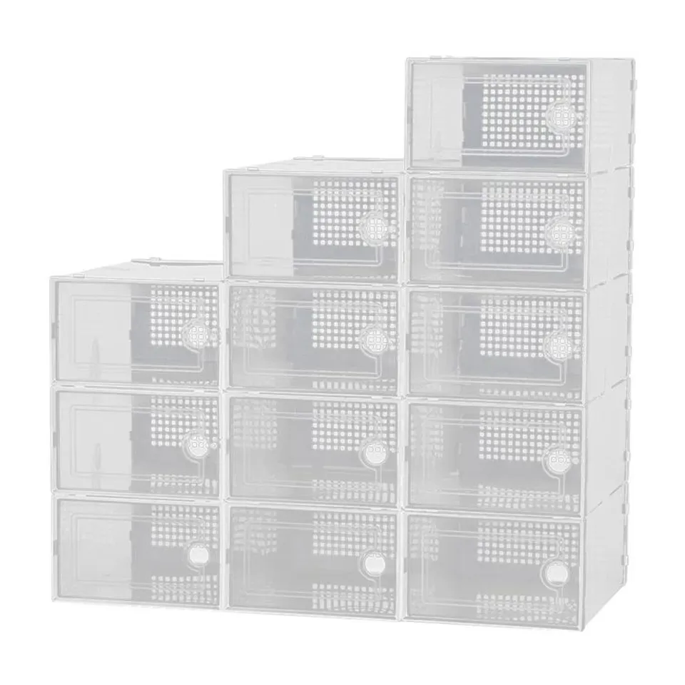 12 PAIR STACKABLE SHOE STORAGE